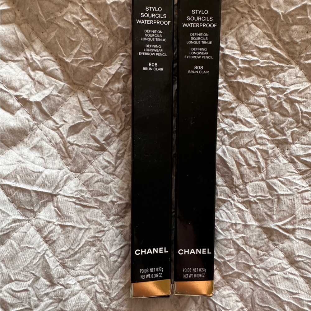 Bundle 2 Chanel eyebrow pencils STYLO SOURCILS WATERPROOF 808